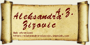 Aleksandra Žižović vizit kartica